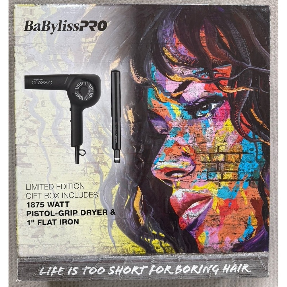 BaBylissPRO‎ Limited Edition Dryer & Flat Iron Set Black